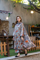 3 PIECE - DIGITAL PRINTED LAWN SUIT